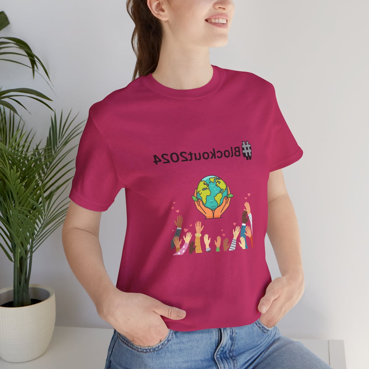 Mirrored #Blockout2024 Tee for TikTok Creators - Spread the Word