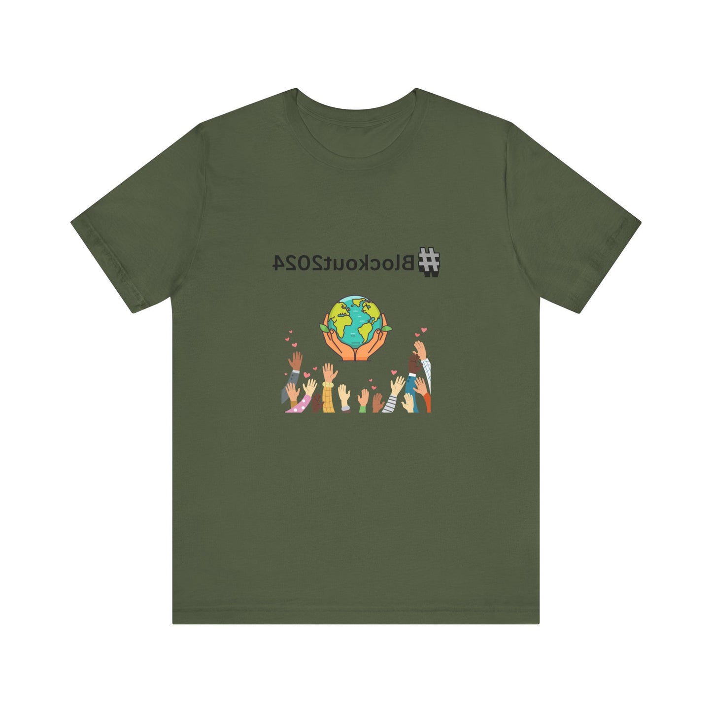 Mirrored #Blockout2024 Tee for TikTok Creators - Spread the Word