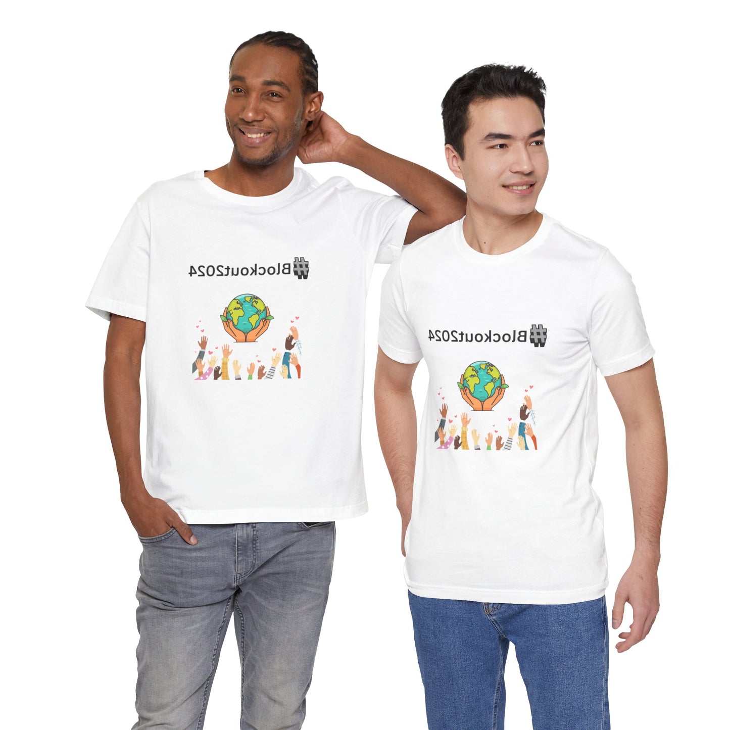 Mirrored #Blockout2024 Tee for TikTok Creators - Spread the Word
