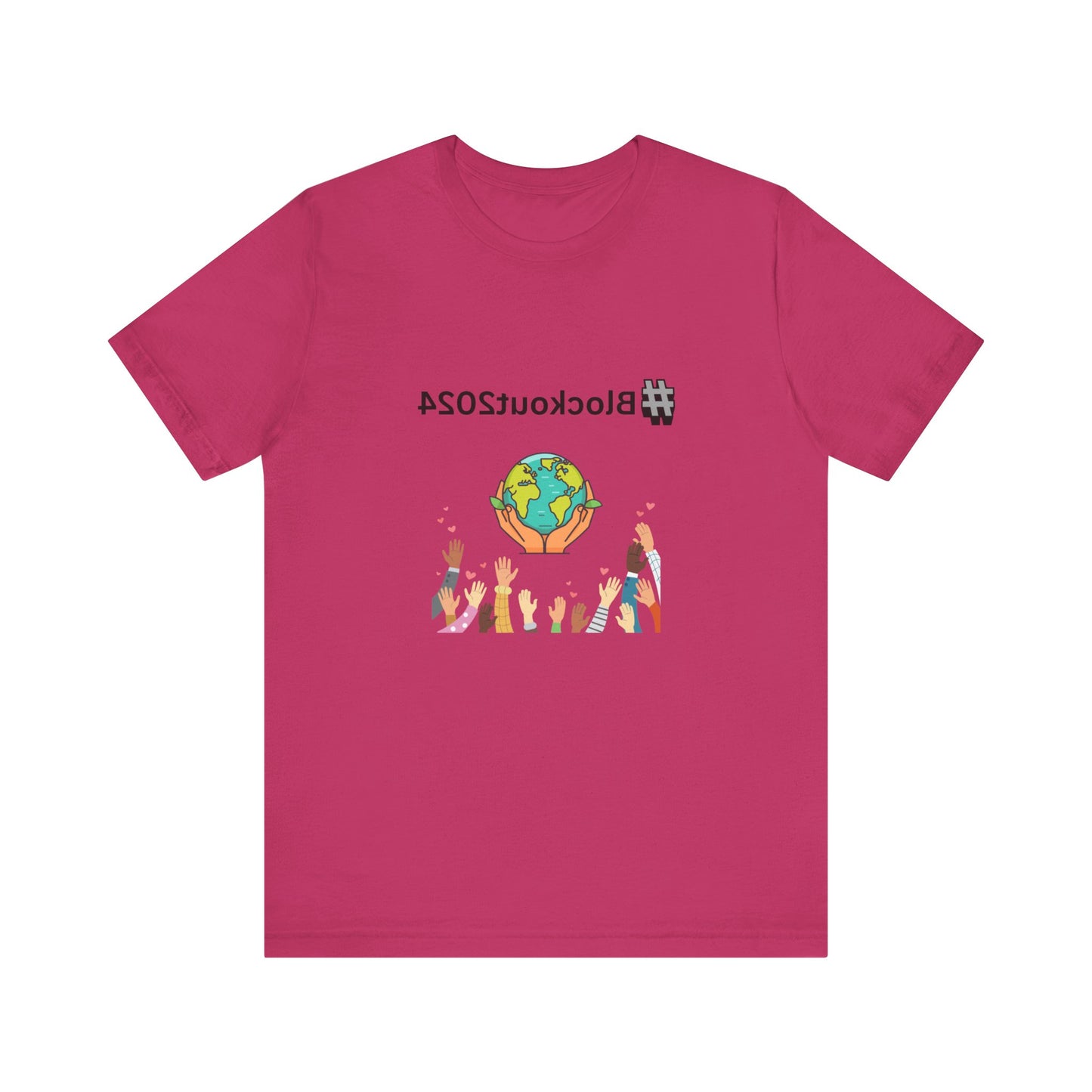 Mirrored #Blockout2024 Tee for TikTok Creators - Spread the Word