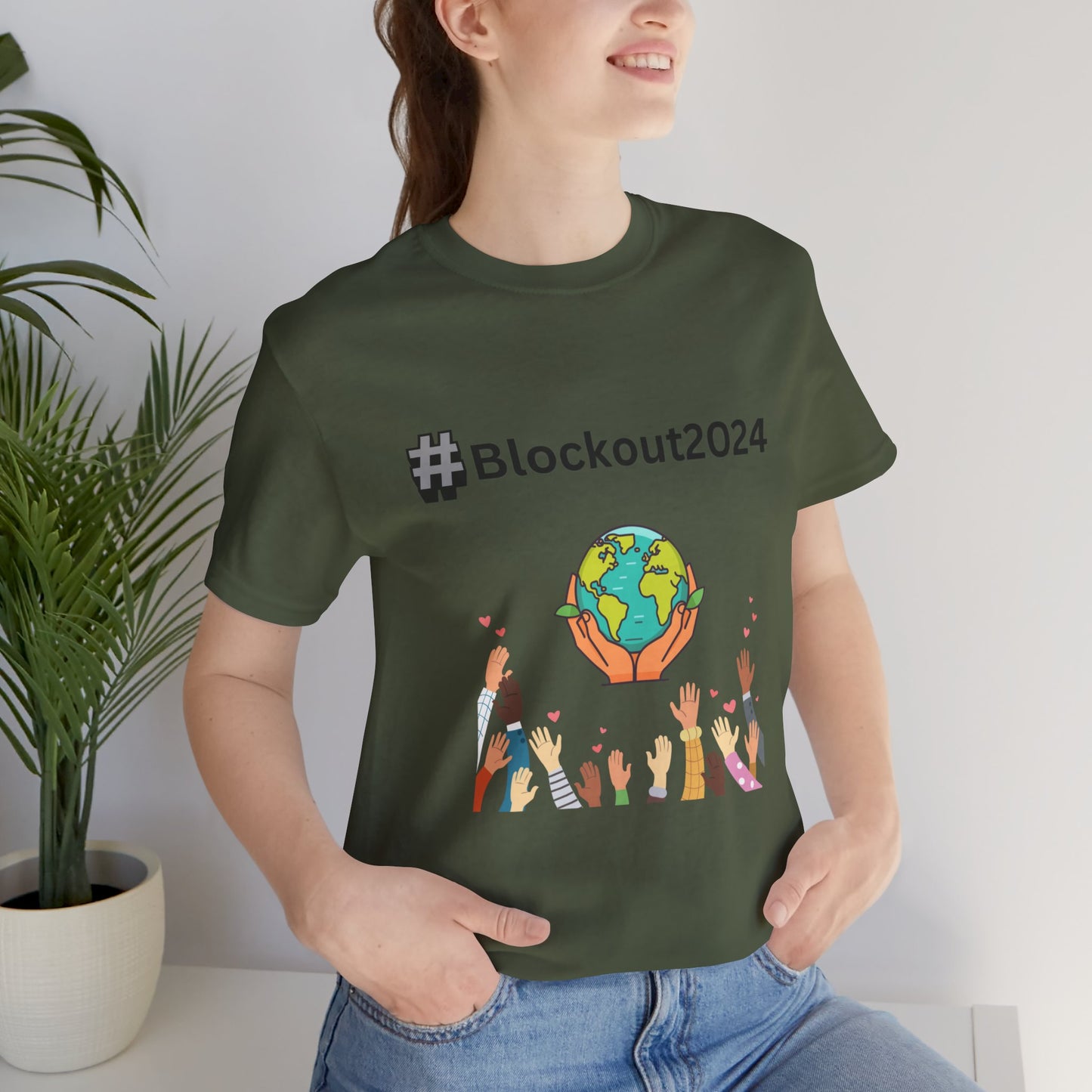 Blockout2024 Unisex Tee - Support Change with Style