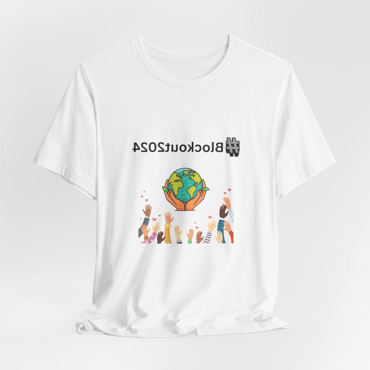 Mirrored #Blockout2024 Tee for TikTok Creators - Spread the Word