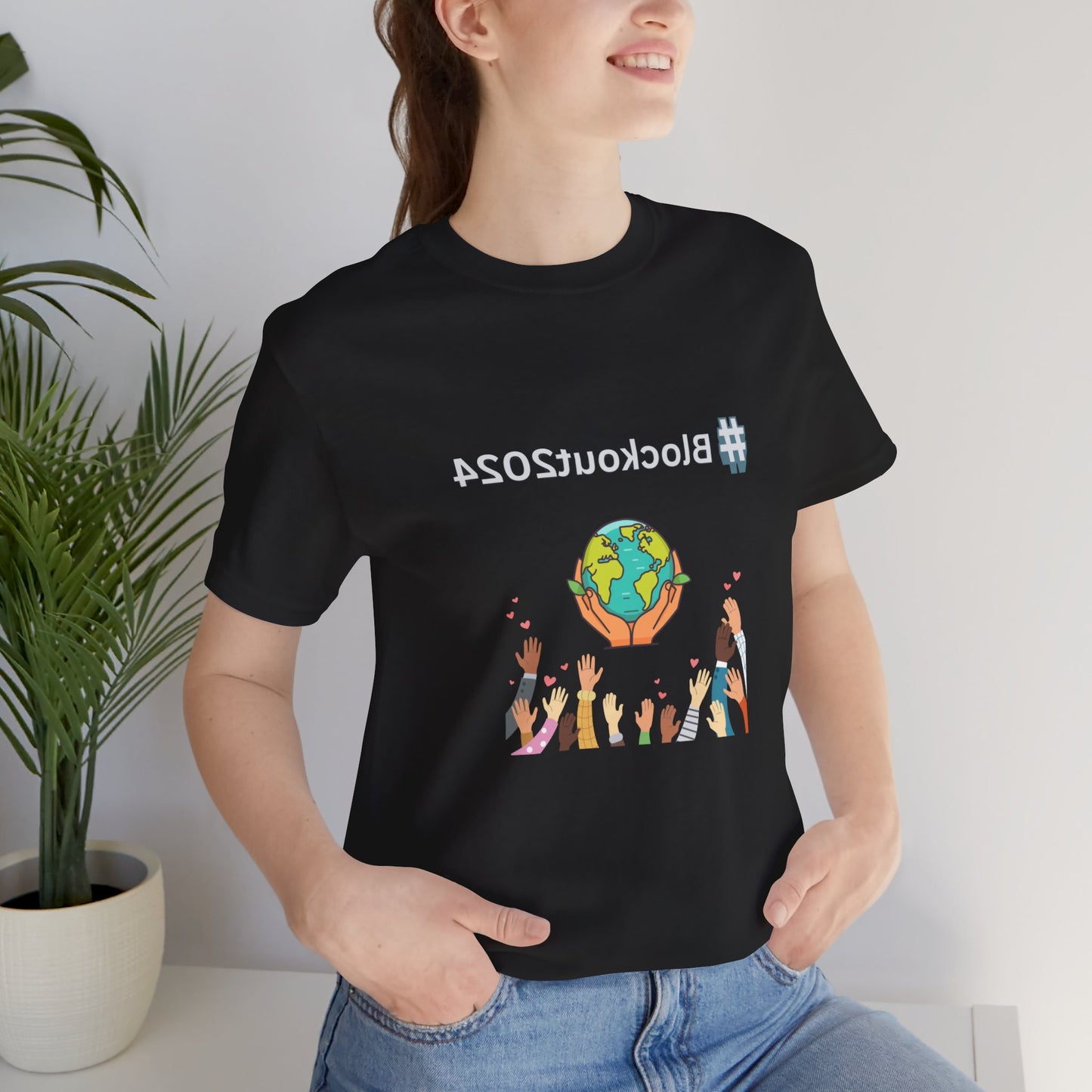 Mirrored #Blockout2024 Tee for TikTok Creators - Spread the Word