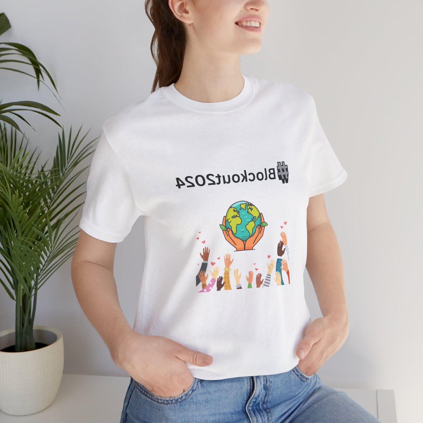 Mirrored #Blockout2024 Tee for TikTok Creators - Spread the Word